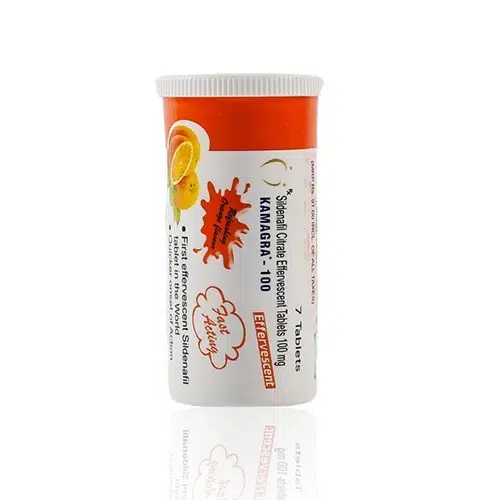 Kamagra 威而鋼發泡錠瓶身正面 Kamagra 威而鋼發泡錠正面外觀