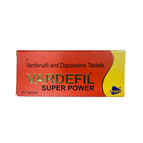 Vardefil Super Power 160mg 產品外盒正面圖 超級雙效樂威壯 K金 Vardefil Super Power 160mg 外盒正面