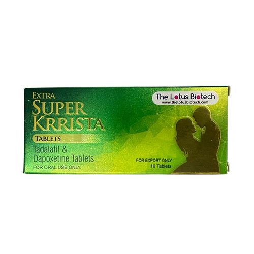 Extra Super Krista 120mg 產品外盒正面圖 超級雙效必利勁 Extra Super Krista 120mg 外盒正面